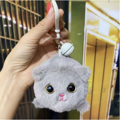 Іграшка брелок Котик-вертоліт Сірий