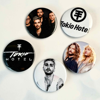 Набір значків Tokio Hotel (5шт.)