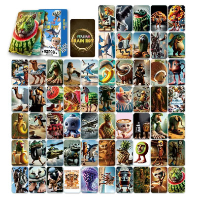 Набір карт і наліпок Італійські меми Brainrot