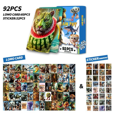 Набір карт і наліпок Італійські меми Brainrot