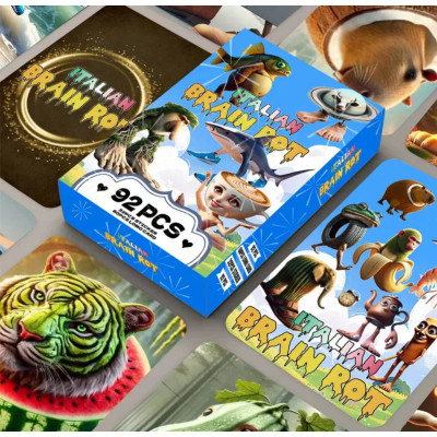 Набір карт і наліпок Італійські меми Brainrot