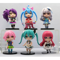 Набір фігурок з Вокалоїд Vocaloid v9 (6шт)