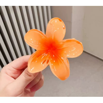 Заколка-квітка (помаранчева) Заколка гавайська