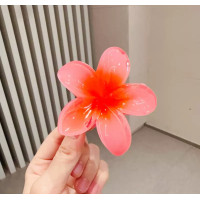 Заколка-квітка (персикова) Заколка гавайська