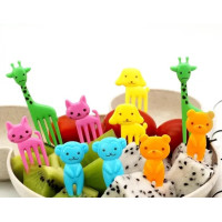 Набір шпажок з фігурками тваринок, 120шт