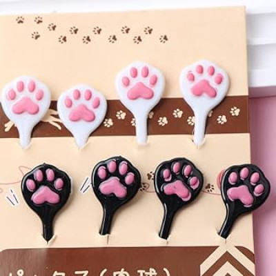 Набір штажок у вигляді котяча лапка - 8 шт.