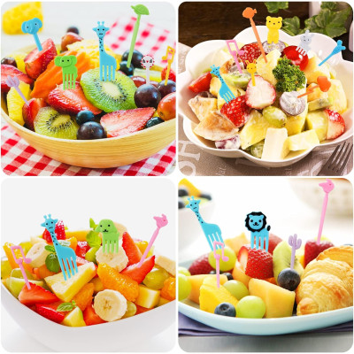 Набір шпажок з фігурками тваринок, 120шт