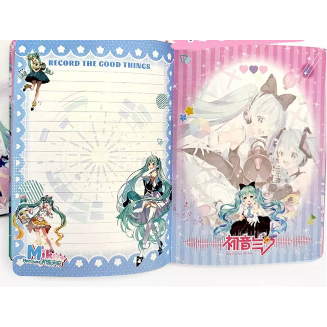 Щоденник блокнот Hatsune Miku (тверда обкладинка, 96 сторінок)