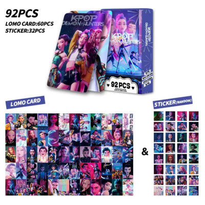 Картки та наліпки Kpop-мисливиці на демонів Demon Hunters (92 шт)