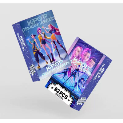 Картки та наліпки Kpop-мисливиці на демонів Demon Hunters (92 шт)