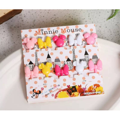 Шпажки з фігурками у стилі Minnie Mouse, 10шт