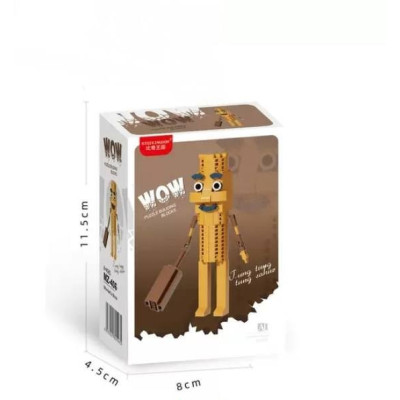 Конструктор Фігурка-персонаж Тунг Тунг Тунг Саур, Tung Tung Tung Sahur