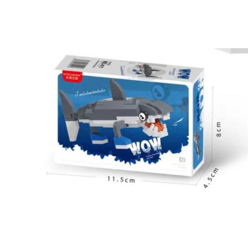 Конструктор фігурка-персонаж Акула Тралалеро Тралала, Італійські меми