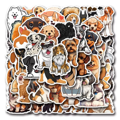 Набір наліпок, наклейок, стікерів, Стікерпак з Собаками, 57 шт.