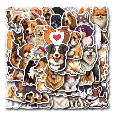 Набір наліпок, наклейок, стікерів, Стікерпак з Собаками, 57 шт.