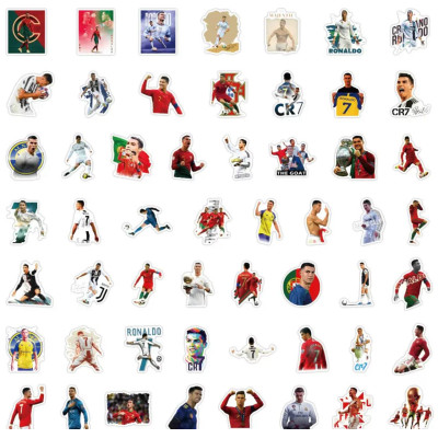 Набір наліпок, наклейок, стікерів футболіста Кріштіану Роналду, Ronaldo, 50шт