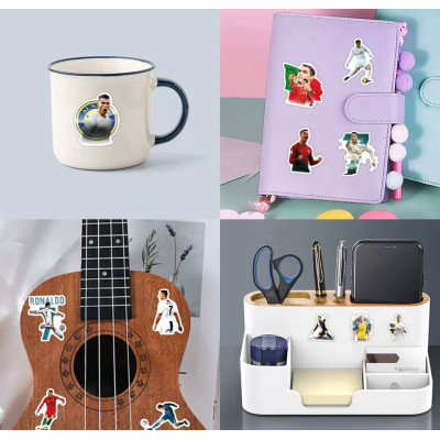 Набір наліпок, наклейок, стікерів футболіста Кріштіану Роналду, Ronaldo, 50шт