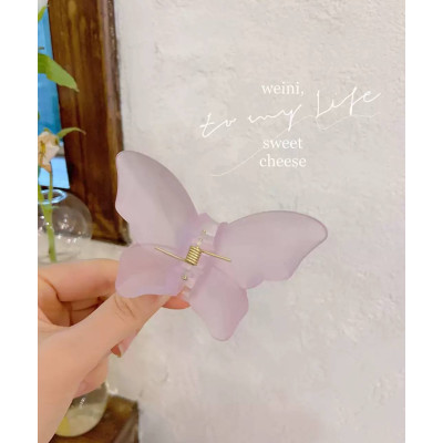 Заколка зажим Метелик матовий