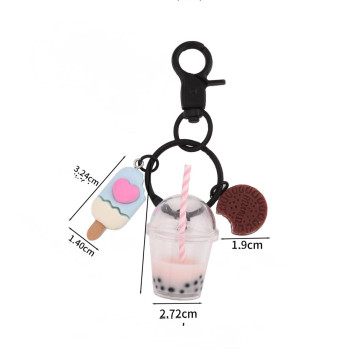 Брелок з морозивом, орео та бабл ті