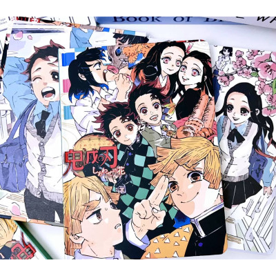 Щоденник блокнот з персонажами Demon Slayer, тверда обкладинка