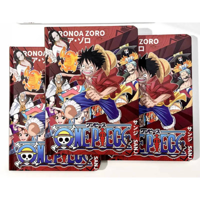 Щоденник блокнот з персонажами One Piece, тверда обкладинка