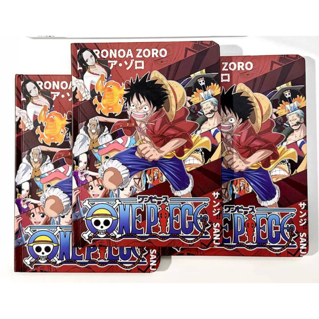 Щоденник блокнот з персонажами One Piece, тверда обкладинка