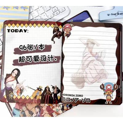 Щоденник блокнот з персонажами One Piece, тверда обкладинка