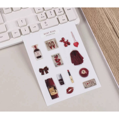 Об'ємні наліпки, стікери, наклейки, 1 лист