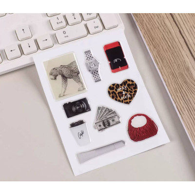 Об'ємні наліпки, стікери, наклейки, 1 лист