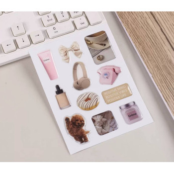 Об'ємні наліпки, стікери, наклейки, 1 лист