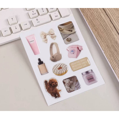 Об'ємні наліпки, стікери, наклейки, 1 лист