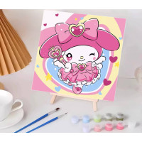 Картина за номерами My Melody, Мелоді , з мольбертом
