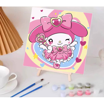 Картина за номерами My Melody, Мелоді , з мольбертом