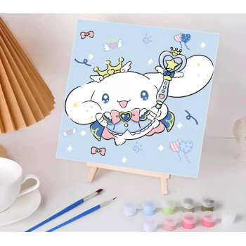 Картина за номерами Сінаморолл, Cinnamoroll, з мольбертом
