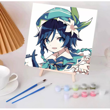 Картина за номерами Венті з Genshin Impact, з мольбертом