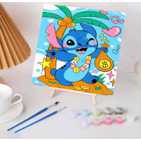 Картина за номерами Стіч, Stitch, з мольбертом