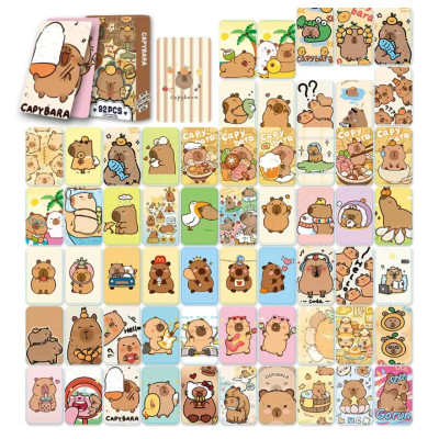 Набір стікерів та Lomo-карток Капібара, 92 шт