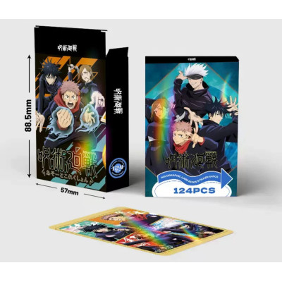 Набір колекційних карток та стікерів Магічна Битва, Jujutsu Kaisen – 124 шт.