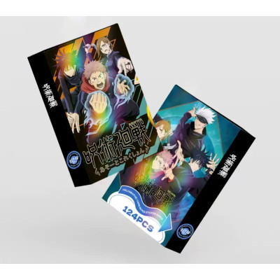 Набір колекційних карток та стікерів Магічна Битва, Jujutsu Kaisen – 124 шт.