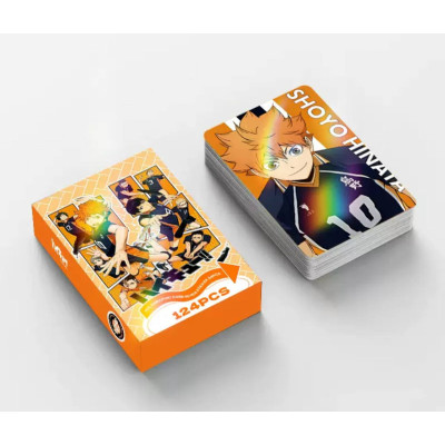 Набір колекційних карток LOMO та стікерів аніме Волейбол!, Haikyuu!! 124 шт.