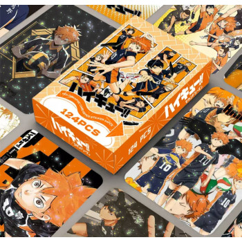 Набір колекційних карток LOMO та стікерів аніме Волейбол!, Haikyuu!! 124 шт.