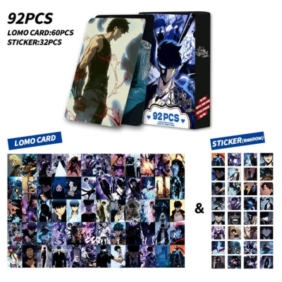 Набір карток та стікерів Solo Leveling, манхва Тільки я візьму новий рівень