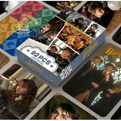 Набір ломо карток та стікерів Гаррі Поттер, Harry Potter, 92шт