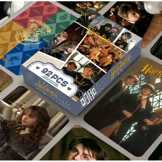 Набір ломо карток та стікерів Гаррі Поттер, Harry Potter, 92шт