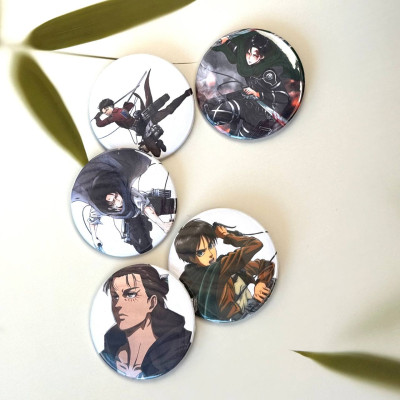 Набір значків Атака Титанів, Attack on Titan