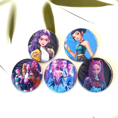 Набір значків K-Pop Demon Hunters, мисливиці на демонів