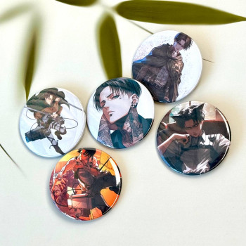 Набір значків Атака Титанів, Attack on Titan , 5шт