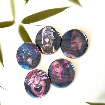 Набір значків Arcane, League of Legends, 5 шт