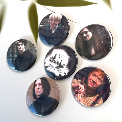 Набір значків Гаррі Поттер, Harry Potter (6шт)