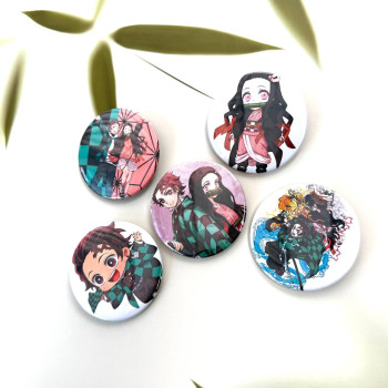 Набір значків аніме Клинок, що знищує демонів, Demon Slayer: Kimetsu no Yaiba